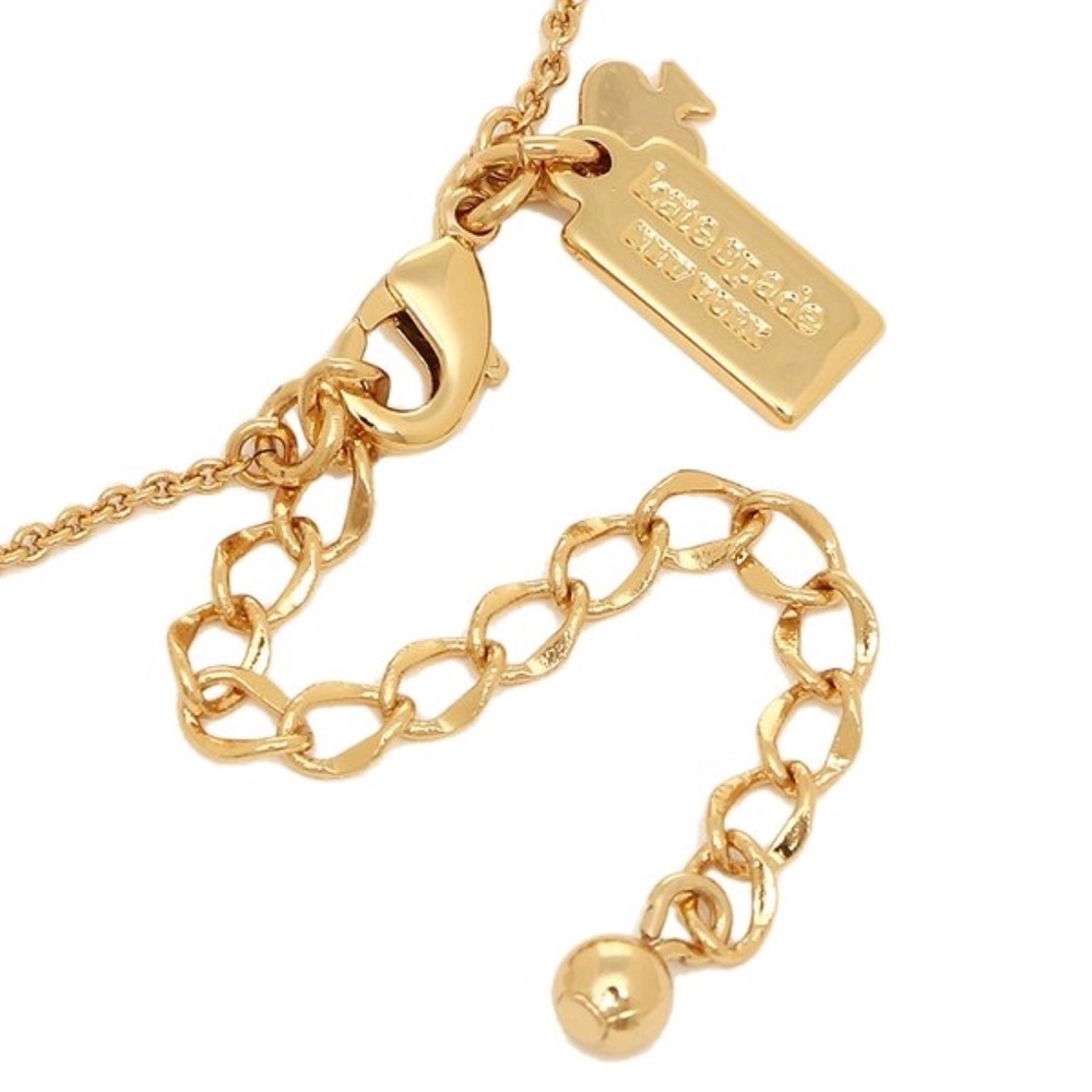 KATE SPADE • Mini Signature Spade Mother of Pearl Pendant Necklace - Picture 9 of 10